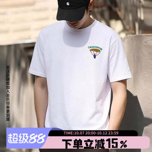 阿迪达斯三叶草情侣款宽松短袖