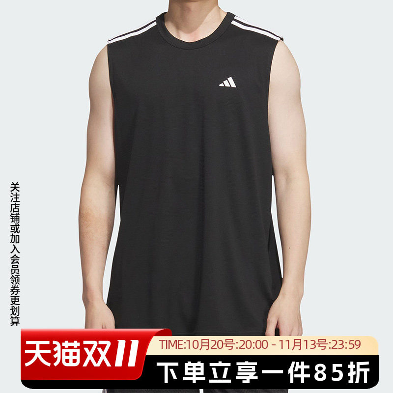 阿迪达斯男装春季新款无袖T恤BB ALWRLD TANK 篮球运动背心KE5906