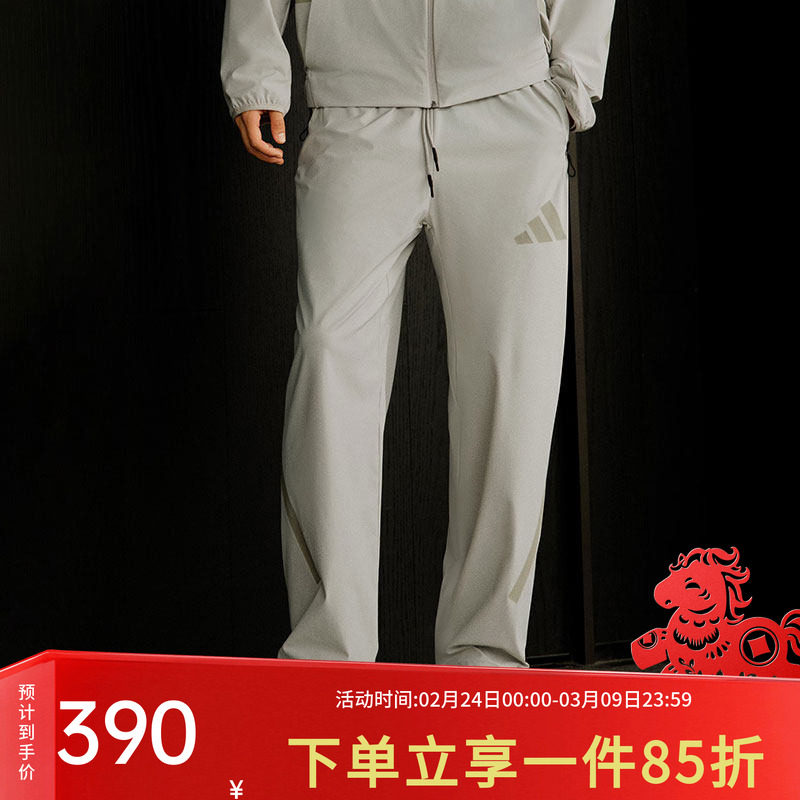 阿迪达斯长裤男装2026春季新款黑标制服凉感运动休闲直筒裤KE4878