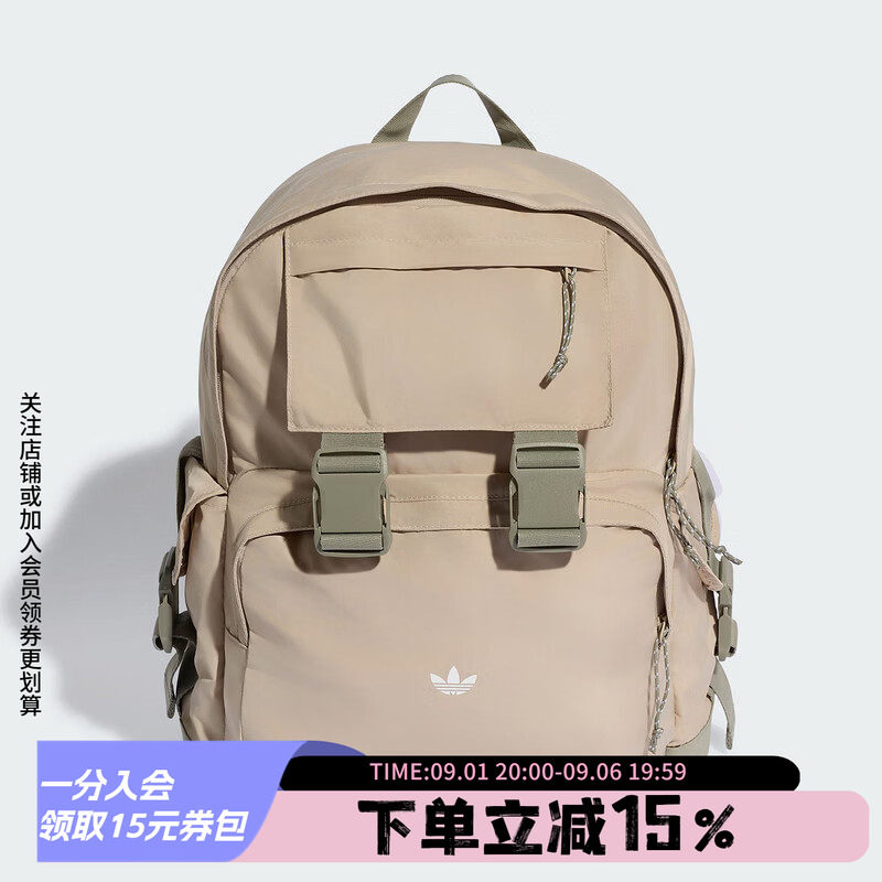 阿迪达斯男女同款双肩背包图片