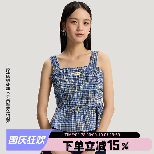 阿迪达斯三叶草女款修身背心
