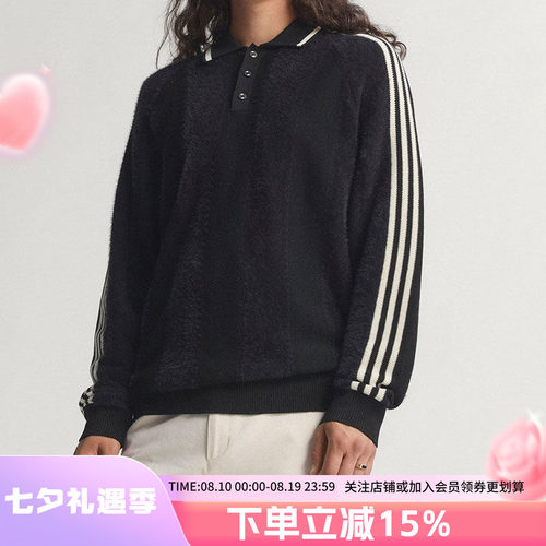 阿迪达斯三叶草男款针织衫