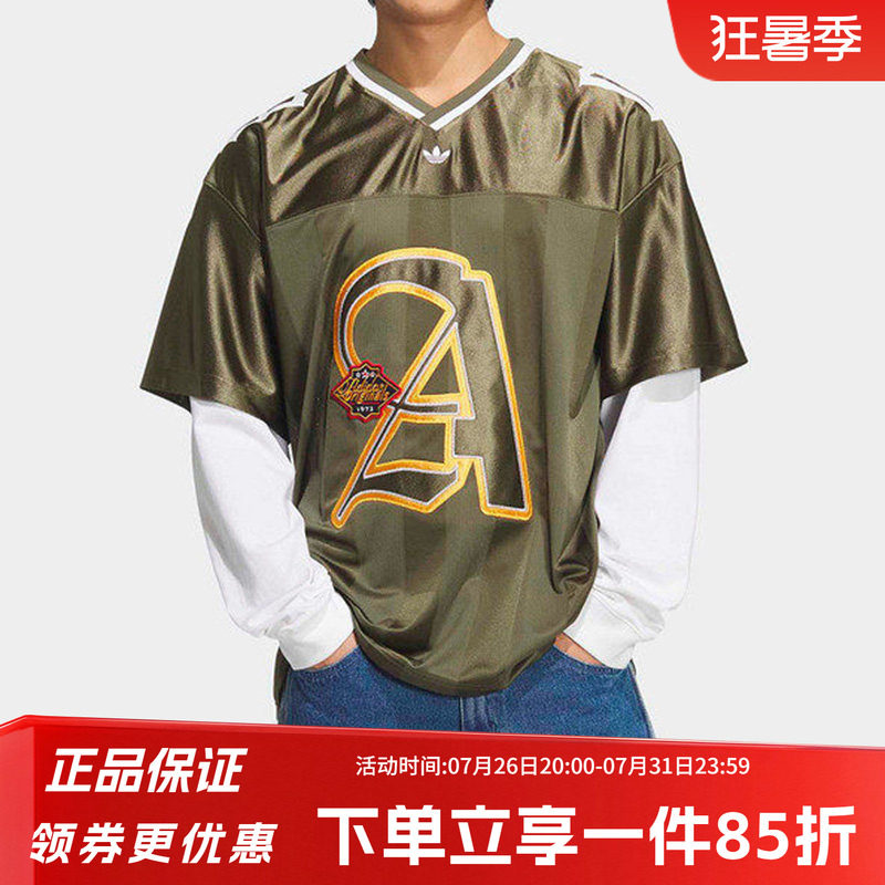 阿迪达斯三叶草男装2026夏季新款运动服时尚宽松长袖T恤KS5329 - 实物图