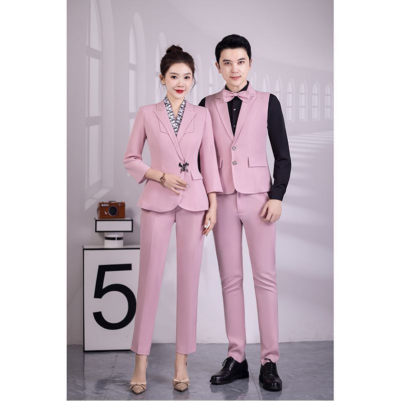 酒店前台接待ktv公主少爷服务员工作服秋冬dj包厢包房新款裤装女