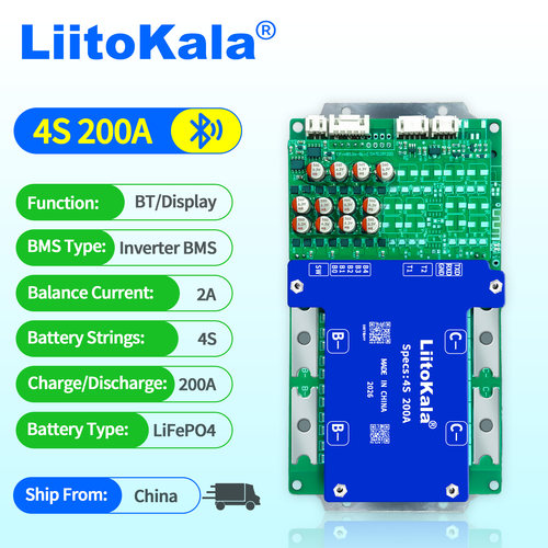 Liitokala4S12V200A电池保护板
