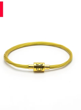 12生肖金色软钢丝手绳穿黄金饰品