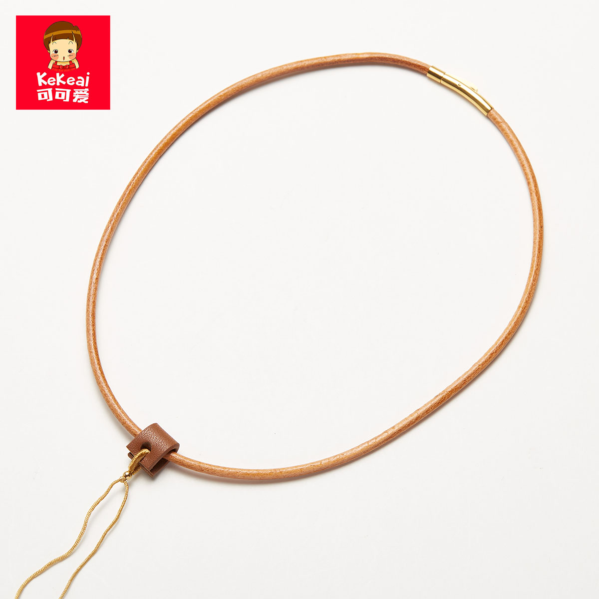 可可爱复古牛皮绳吊坠绳项链绳挂件绳不褪色玉佩玉石银饰吊坠绳潮