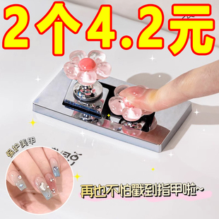 可爱小花马桶按钮美甲卫生间水箱开关按键通用按压器提盖坐便家用