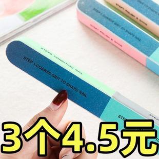 创意女印花指甲锉刀打磨砂条六面抛光锉美甲工具指甲锉条磨指甲器