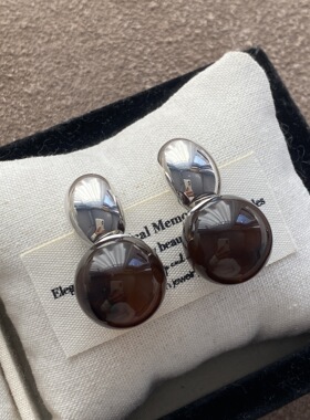 气质简约冷淡风耳坠s925银针轻奢时尚小众感耳钉百搭个性耳饰