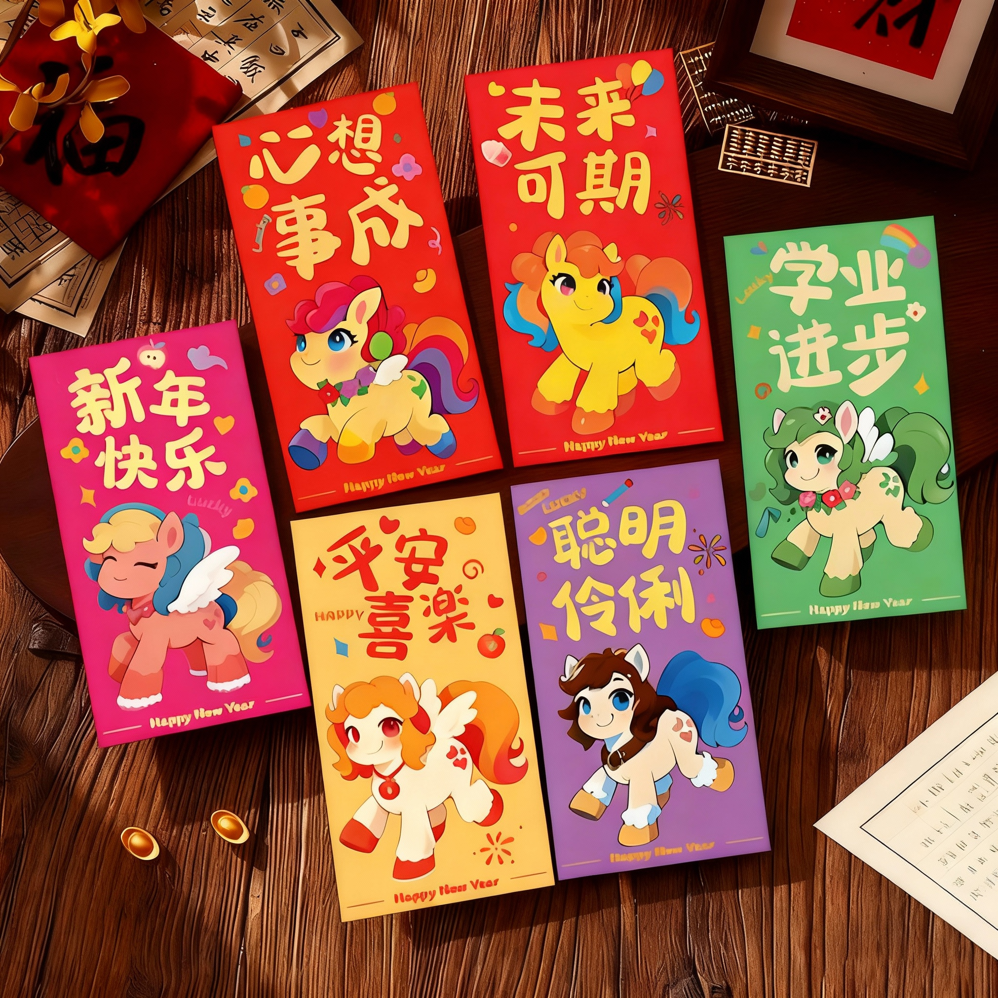 婵翼云纱2026新款马年红包袋春节结婚过新年拜年压岁钱包卡通创意