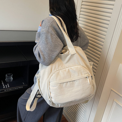 女士通勤双肩包2025新款单肩包