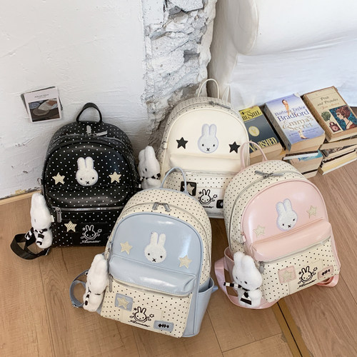 GFSN米菲兔波点大容量双肩包女