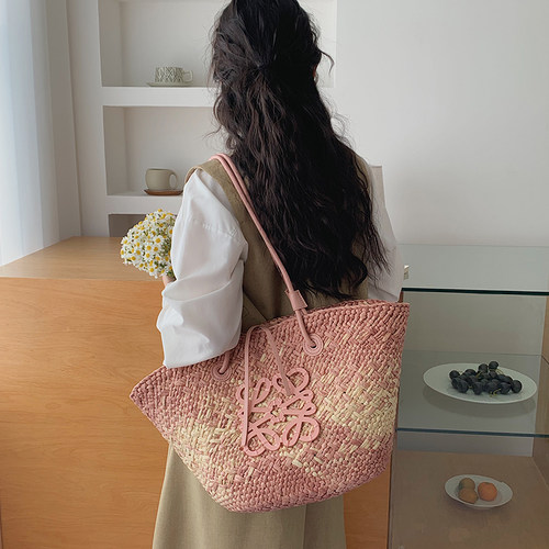 GFSN草编大容量女款托特包
