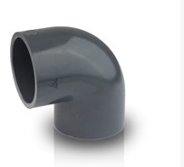 PVC弯头 UPVC给水/化工塑料90度弯头DN20 25MM 6分