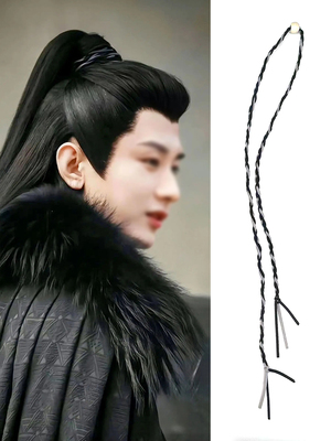 扎发麂皮绳古风汉服发绳蒙族发饰