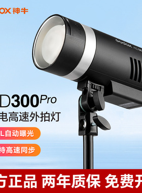 (Godox)神牛AD300PRO外拍闪光灯户外摄影灯1/8000S高速同步TTL自