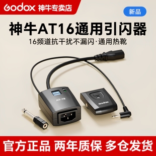 CT16无线发射器 影室闪光灯触发器 Godox 频道组相机触发器 AT16 16引闪器 单个发射器 神牛引闪器