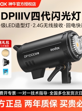 神牛DP400IIIV 四代 影棚闪光灯 DP400/600/800/1000W 大功率影室灯 室内家居人像拍照静物摄影灯 拍摄补光灯