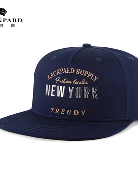 lackpard帽子男秋冬2025韩版潮牌嘻哈帽平沿帽棒球帽男平檐鸭舌帽