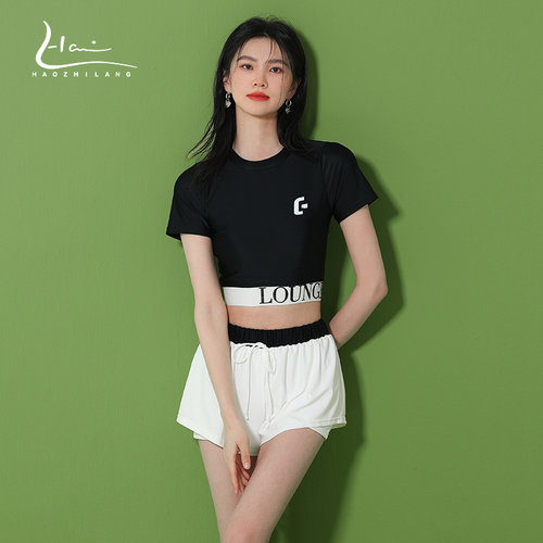 昊之浪女分体显瘦运动风泳衣女