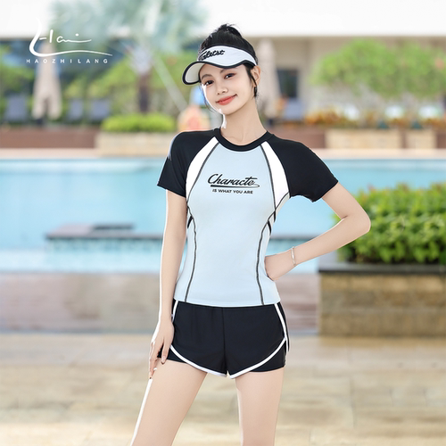 泳衣女高级感2026新款遮肉显瘦分体游泳衣游泳馆专用专业运动泳装