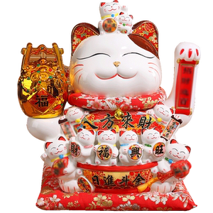 桌面装饰摆件可存钱可摇手