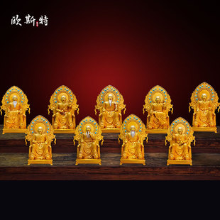 9仙公 精工铜雕室内家用 铜摆件 九仙公 欧斯特全鎏金