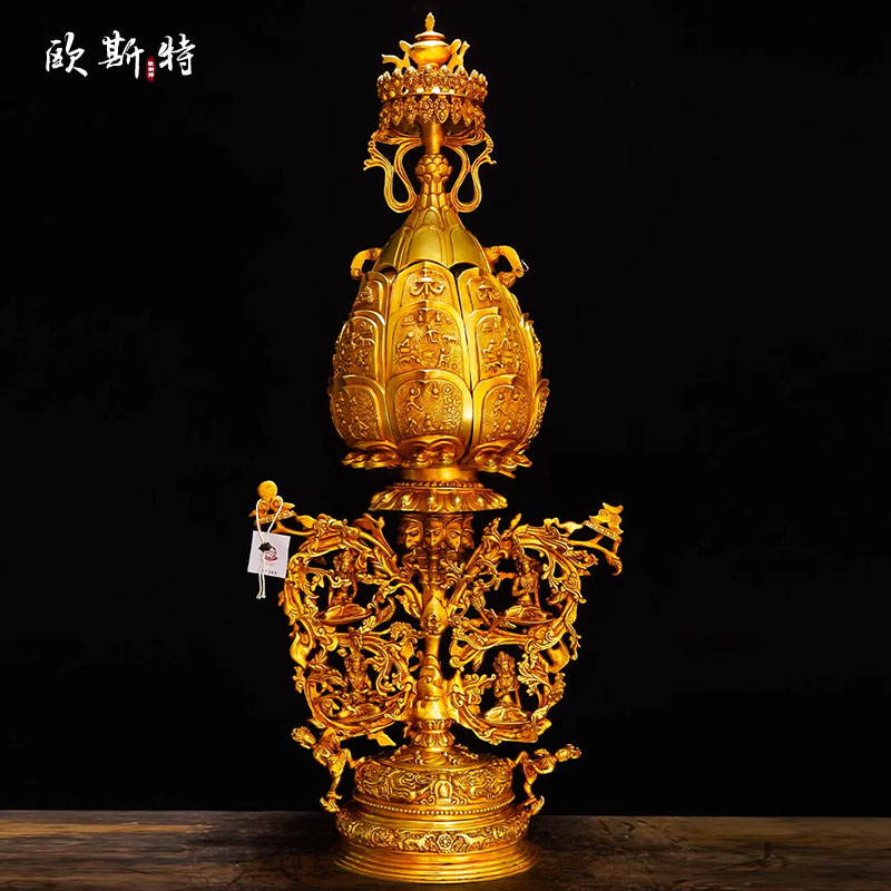 铜中式客厅大威德金刚曼陀罗