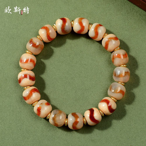 藏式虎牙天珠天珠手串