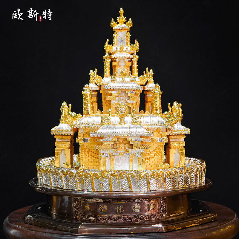 欧斯特精工铜雕鎏金鎏银大幻化坛城室内家用桌面铜摆件,家居饰品,装饰摆件,淘宝优惠券,粉丝福利购,淘宝优惠卷