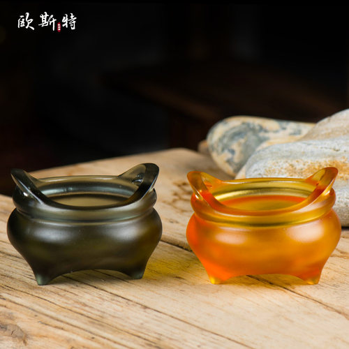 欧斯特琉璃宣德炉线香炉