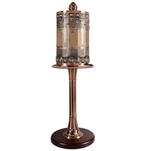 欧斯特手拨款转轮室内家用手转转筒桌面转动金桶摆件