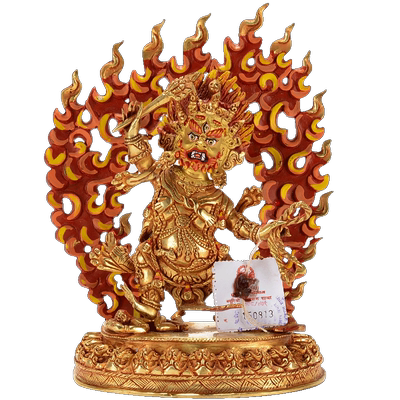 摆件尼泊尔手工铜鎏金装饰客厅