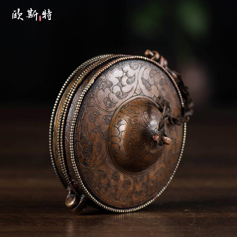 佛具用品居家供具紫铜手工雕花铃钹碰钟保护收藏套子 碰铃收纳盒,家居饰品,装饰摆件,淘宝优惠券,粉丝福利购,淘宝优惠卷