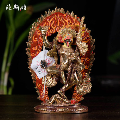 欧斯特尼泊尔手工铜像摆件