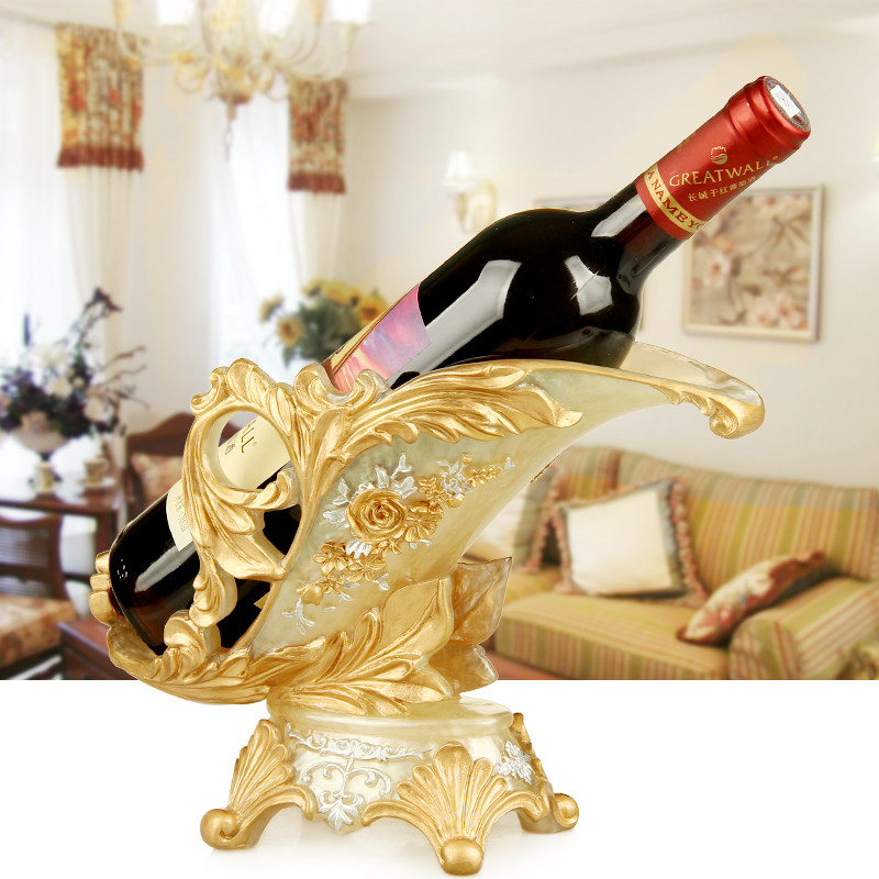 轻奢高级感红酒架摆件高档创意乔迁新居酒柜酒架装饰品客厅家用