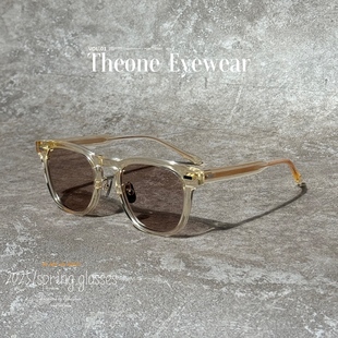 高品质余文乐同款板材墨镜尼龙镜片防紫外线复古男士墨镜可配度数