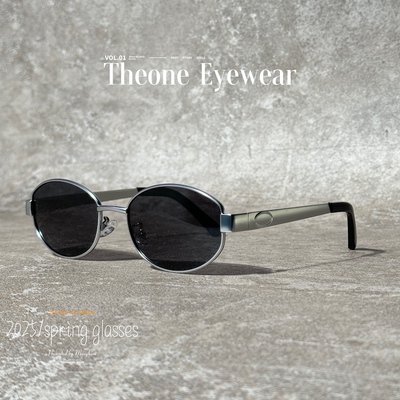 复古老钱风金属墨镜女款高级感