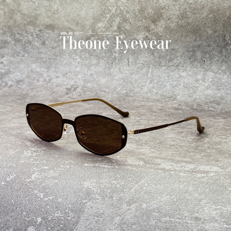 复古老钱风超轻猫眼太阳镜