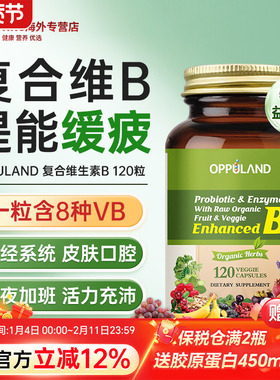 复合维生素B族女性b1b2b6b12生物素肌醇群提高新陈代谢免疫力vb片