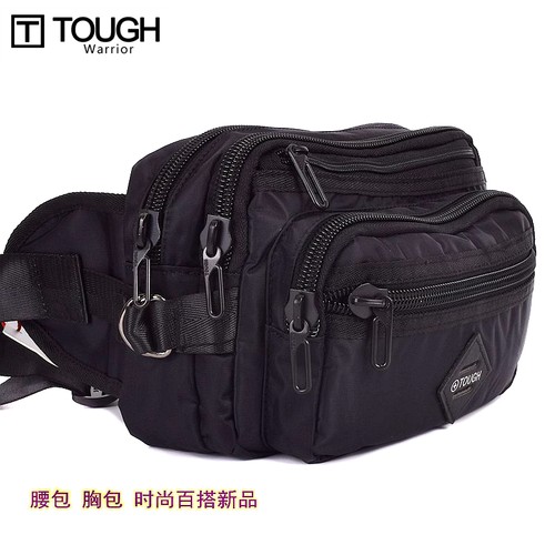 Tough生意多层腰包休闲斜背包