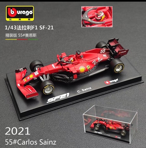 比美高1:43法拉利F1方程式赛车红牛2021款RB16B汽车模型玩具合金
