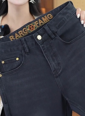 轻奢欧版牛仔裤男士秋冬新款高端莱赛尔水洗商务百搭九分长裤子潮