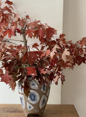 Paseo新品｜现货 刻绘三足青花粉引花瓶 作家器手作 艺术空间摆件