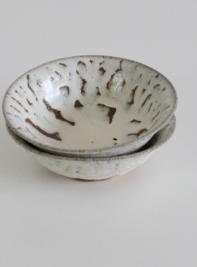 Paseo | 日本作家器 深泽和弘 斑唐津小钵 小盘托盘点心盘碗