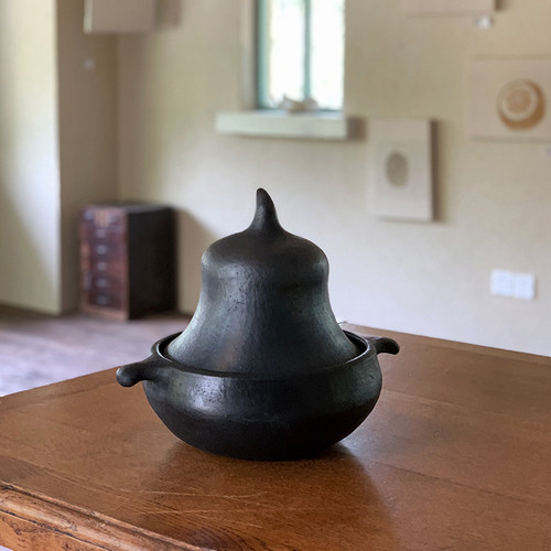 更则黑陶手作铃铛塔吉锅