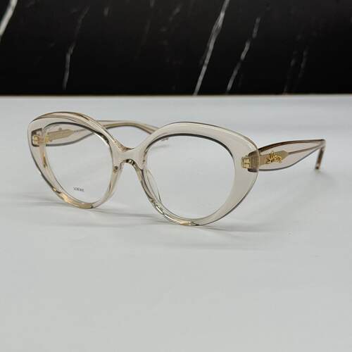 LOEWE罗意威LW50088I 057女近视眼镜框架透明米色眼镜