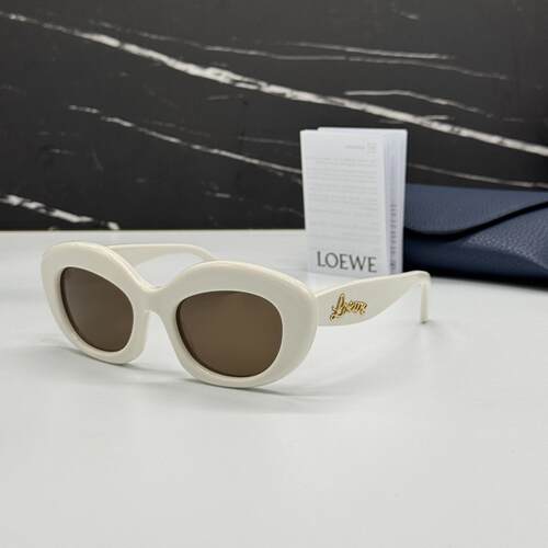 LOEWE罗意威LW40153I 25E墨镜太阳眼镜白色女眼镜