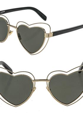 SAINT LAURENT圣罗兰LOULOU SL 197 SL197黑色金色金属心时尚
